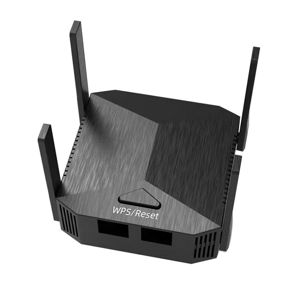 (Black, US Plug) 300Mbps WiFi Extender 2.4GHz Wireless WiFi Repeater 4 * Antenna WiFi Booster Wireless AP Signal Enhancer