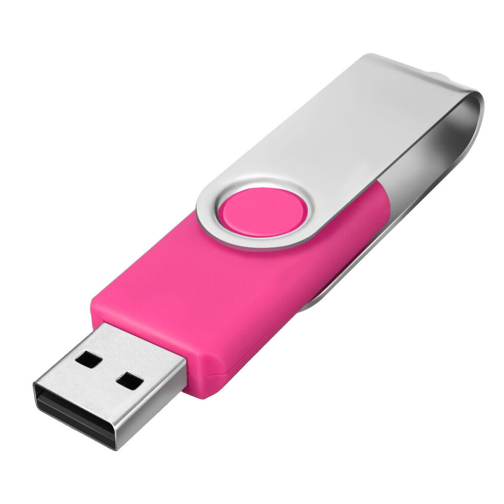 (Pink) 512M Foldable USB 2.0 Flash Drive Thumbstick Pen Memory U Disk