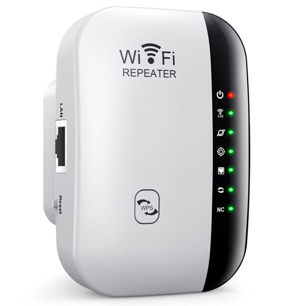 (White) 300Mbps Mini Wifi Extender Booster Wireless Wifi Repeater Expand Wifi Range Ap With Wps White 6112212966440
