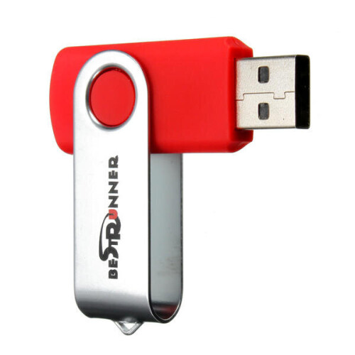 (Blue) 512M Foldable USB 2.0 Flash Drive Thumbstick Pen Memory U Disk 1