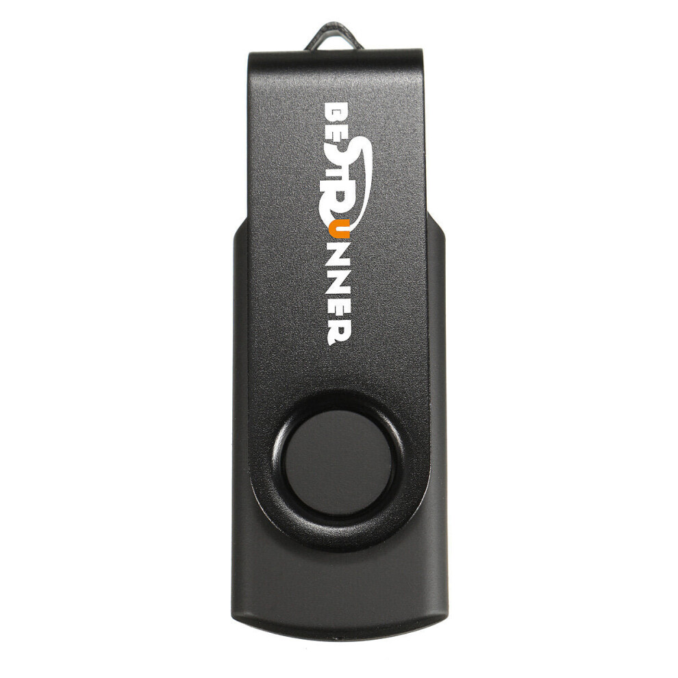 (Black) 2Gb Usb 2.0 360 Rotation High Speed Flash Drive Thumb Memory U Disk Black 6112212993859