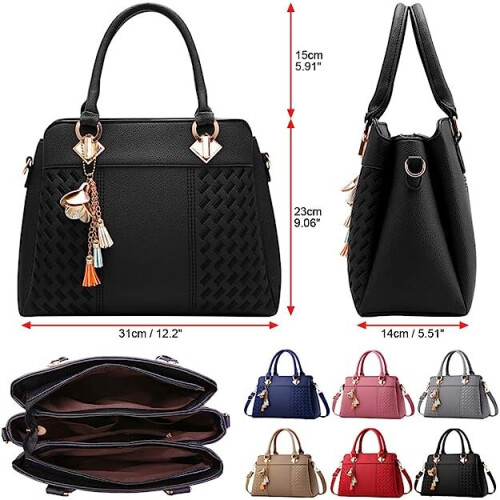 (Navy Blue) Womens Handbags PU Leather Shoulder Bag 1