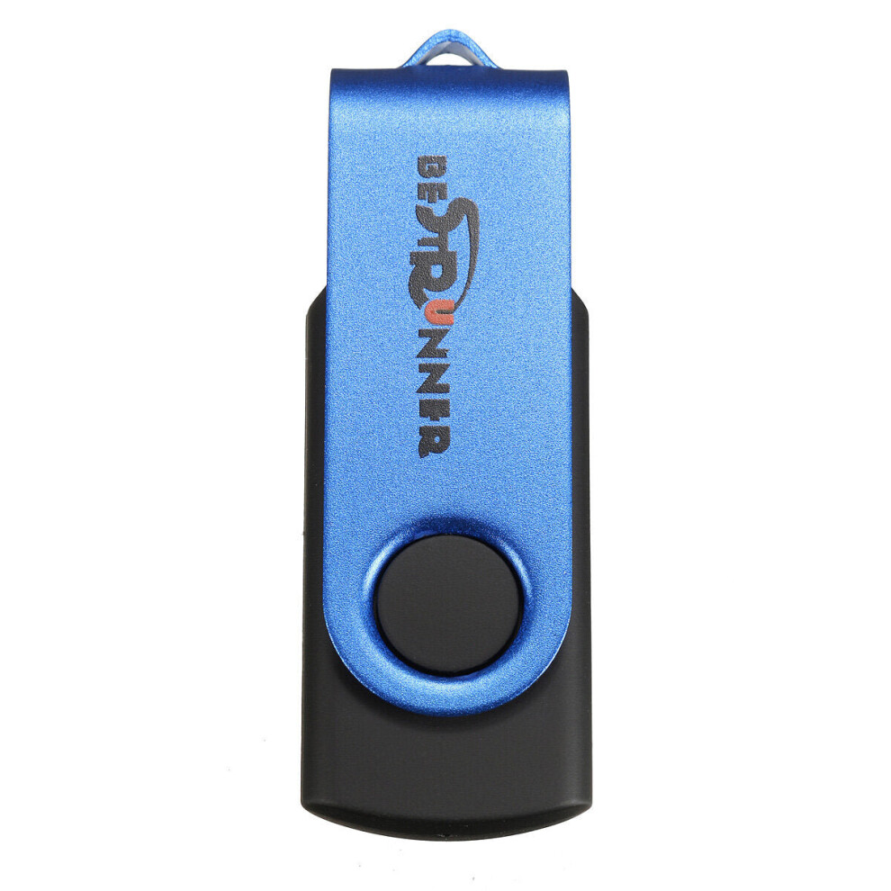 (Blue) 2GB USB 2.0 360 Rotation High Speed Flash Drive Thumb Memory U Disk