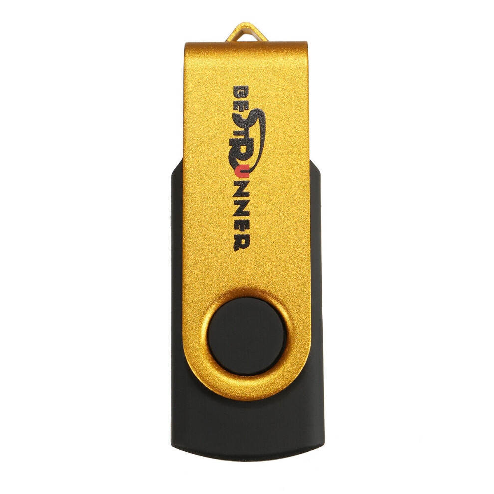 (Gold) 2GB USB 2.0 360 Rotation High Speed Flash Drive Thumb Memory U Disk