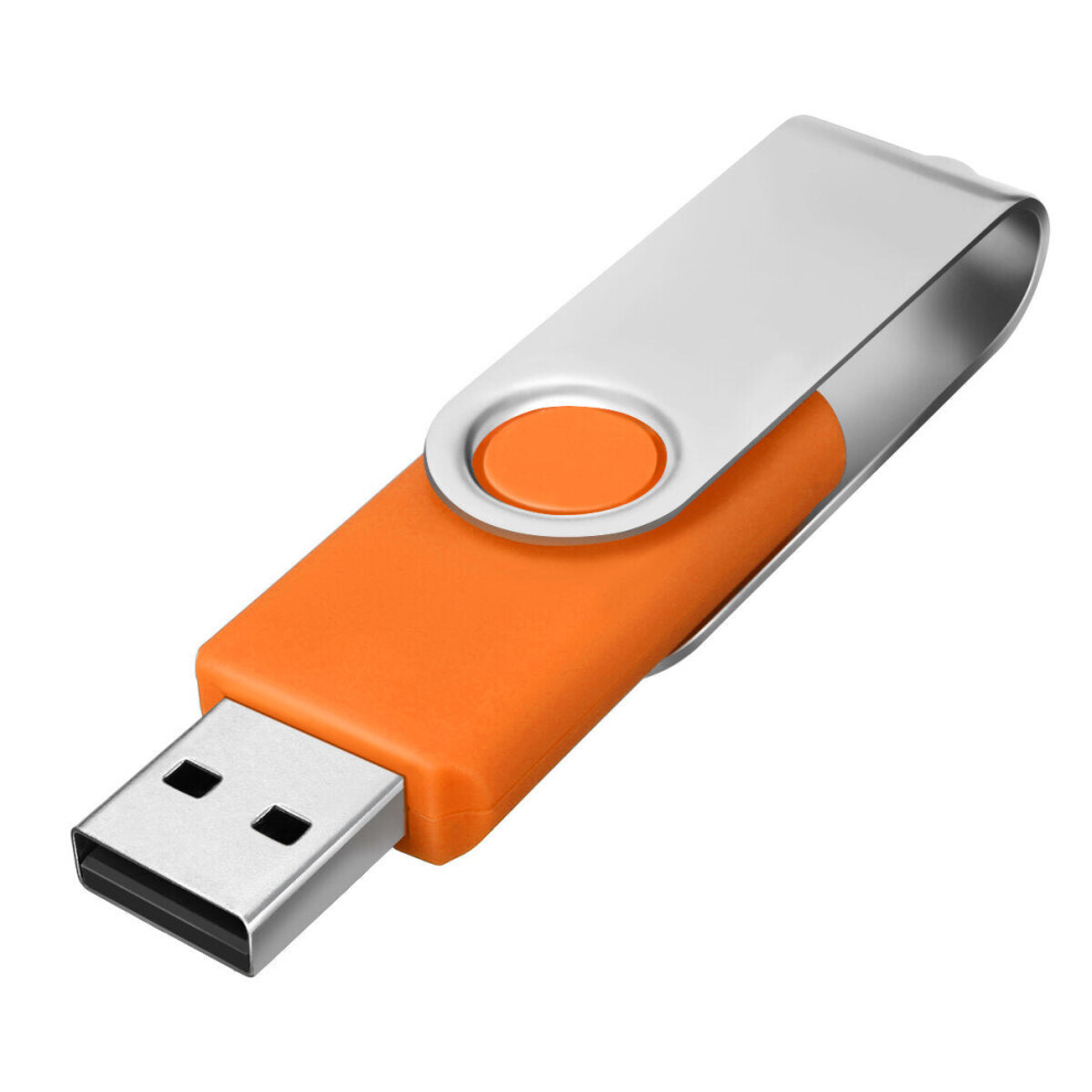 (Orange) 128MB USB 2.0 Flash Drive Memory Pen Stick Thumb Storage Gifts Pen Drive