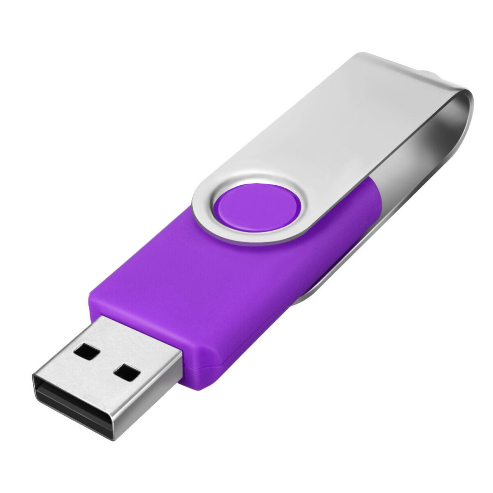 (Purple) 128MB USB 2.0 Flash Drive Memory Pen Stick Thumb Storage Gifts Pen Drive