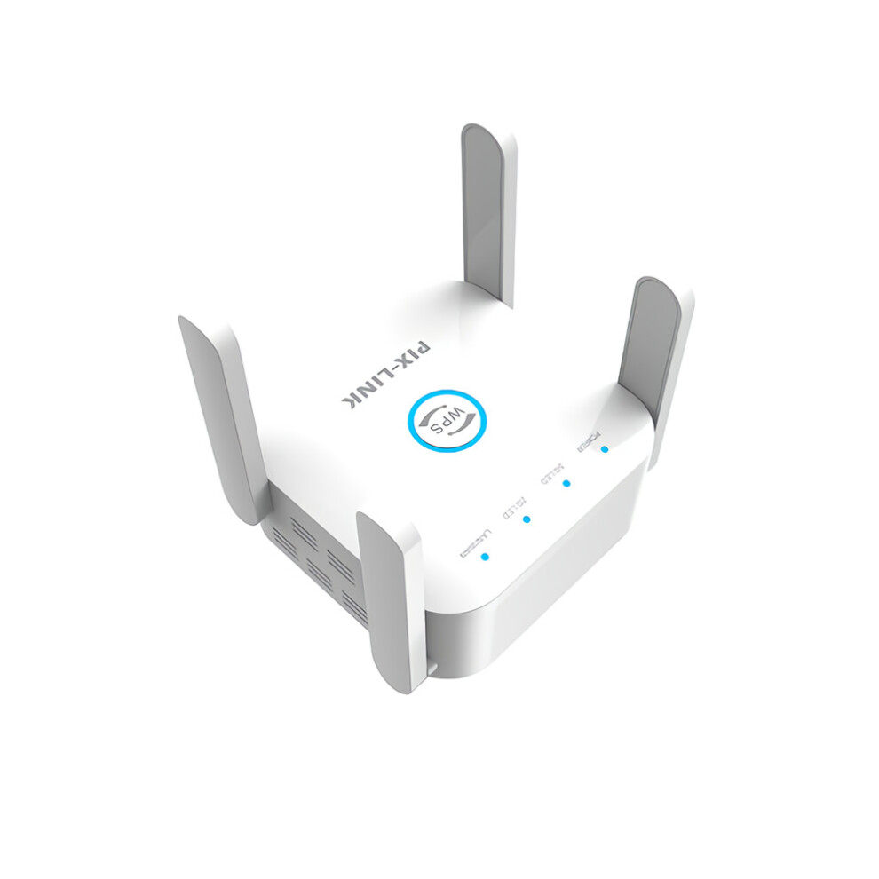 (White, EU Plug) 1200M Dual Band Wifi Repeater 5G AP Wireless Signal Booster Extender Amplifier Wifi Range Extender