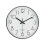 (White- black border) 12inch DIY Wall Clock Silent Quartz Wall Night Clocks Multicolor Optional 1