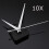 10Pcs DIY White Triangle Hands Quartz Black Wall Clock Movement Mechanism 1
