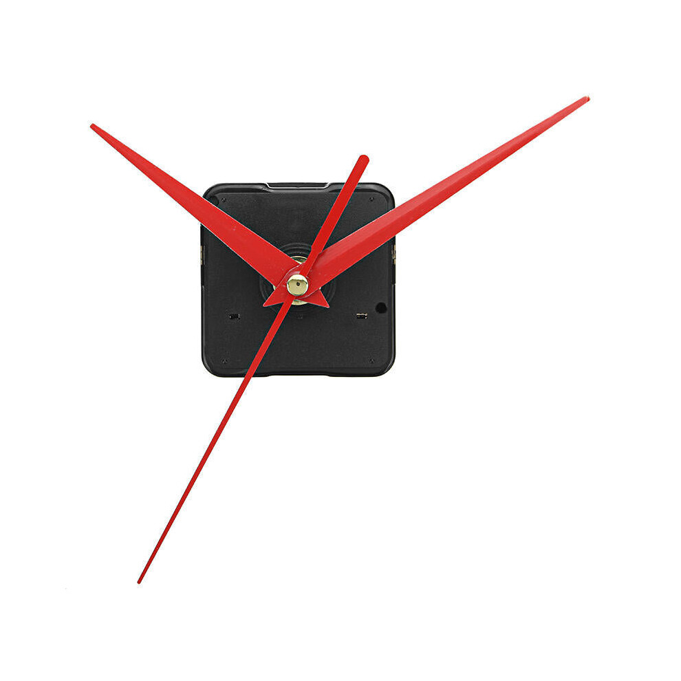 20mm Shaft Length DIY Red Triangle Hands Silent Quartz Wall Clock Movement Mechanism For Replacement