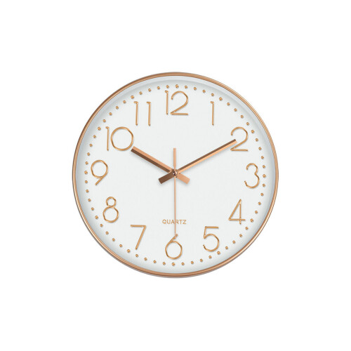 (White- black border) 12inch DIY Wall Clock Silent Quartz Wall Night Clocks Multicolor Optional 1