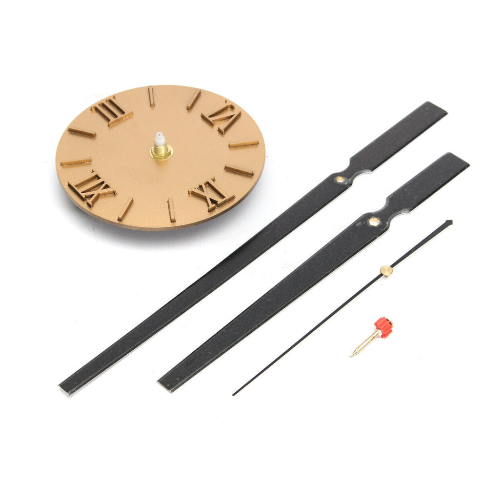 (Gold) 30cm Long Spindle Quartz Clock Movement Mechanism Replacement Repair Tools DIY