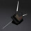 5Pcs DIY White Triangle Hands Quartz Black Wall Clock Movement Mechanism 5