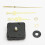 5pcs Gold Hands DIY Quartz Wall Clock Spindle Movement Mechanism 3