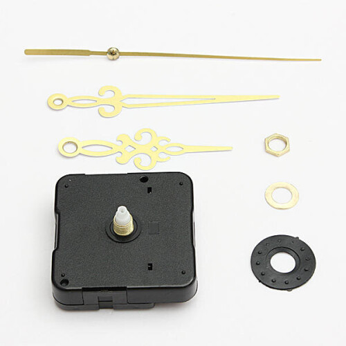 5pcs Gold Hands DIY Quartz Wall Clock Spindle Movement Mechanism 2