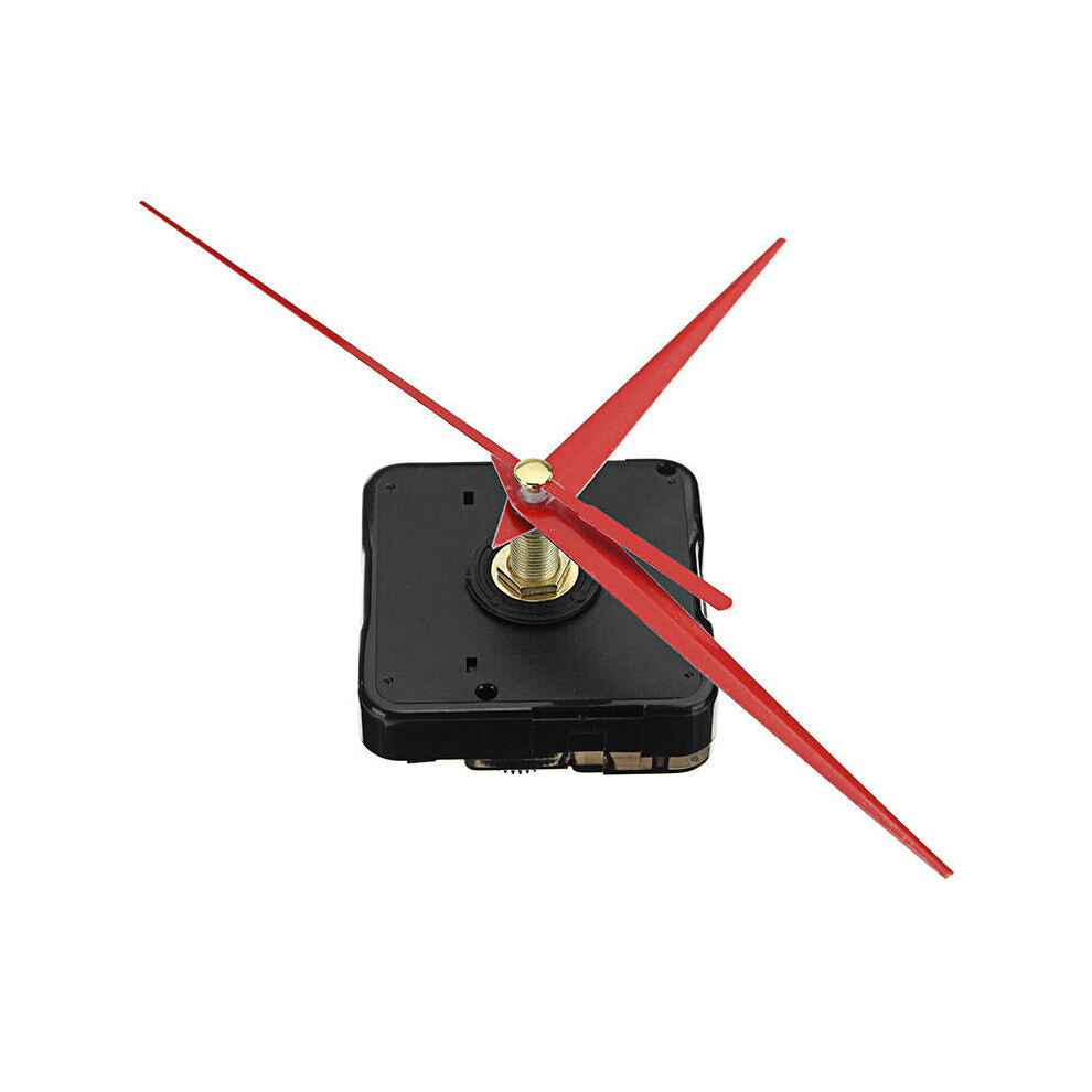 5pcs 20mm Shaft Length DIY Red Triangle Hands Silent Quartz Wall Clock Movement Mechanism For