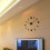 (Silver) 3D Wall Clock Modern Large Home Decor Sticker Frameless Black Mirror 4