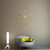 (Gold) 3D Wall Clock Modern Large Home Decor Sticker Frameless Black Mirror 1