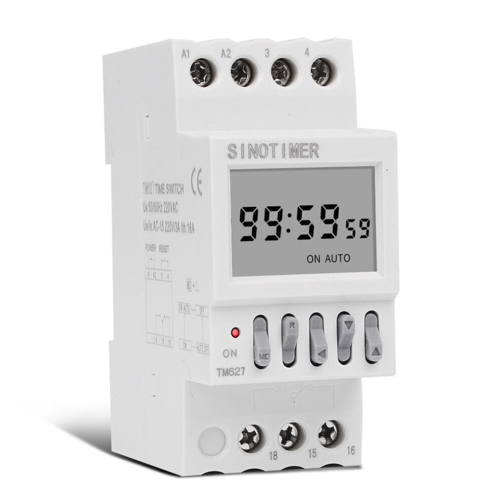 220V Digital Time Delay Relay ON OFF Duration Loop Cycle Timer Control Switch Adjustable Time Relay