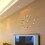 (Gold) 3D Wall Clock Modern Large Home Decor Sticker Frameless Black Mirror 3