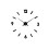 (Silver) 3D Wall Clock Modern Large Home Decor Sticker Frameless Black Mirror 2