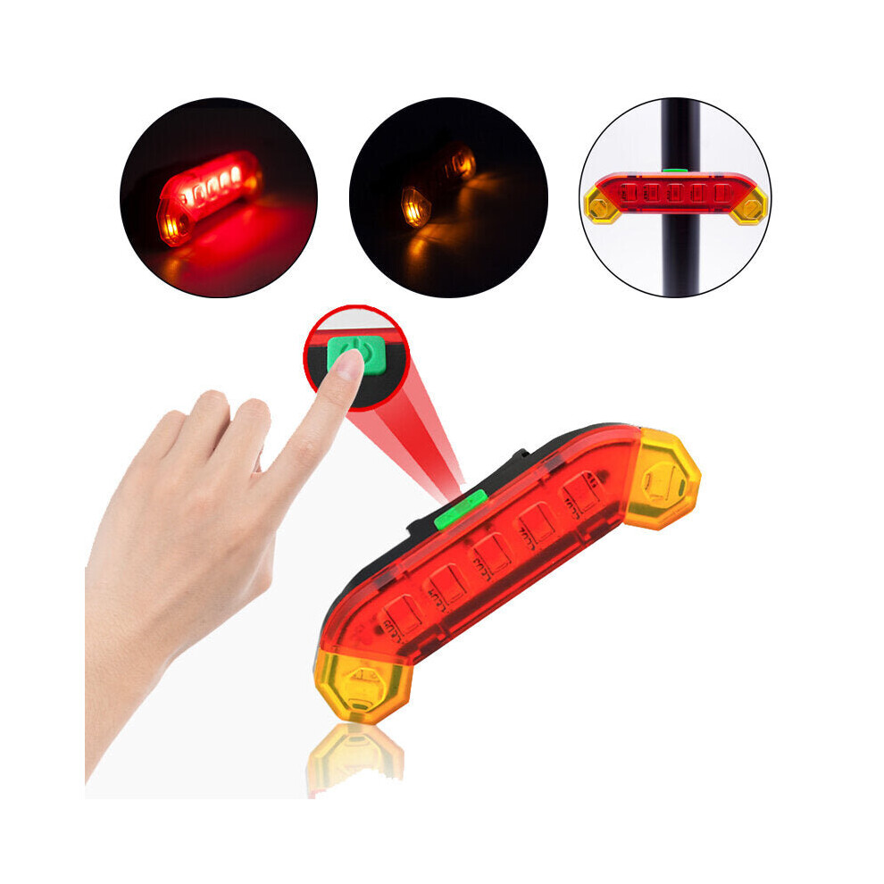 4-Modes 7 LED 400 Lumens Bicycle Rear Light USB Rechargeable Waterproof Cycling Tail Light For MTB Road Bike