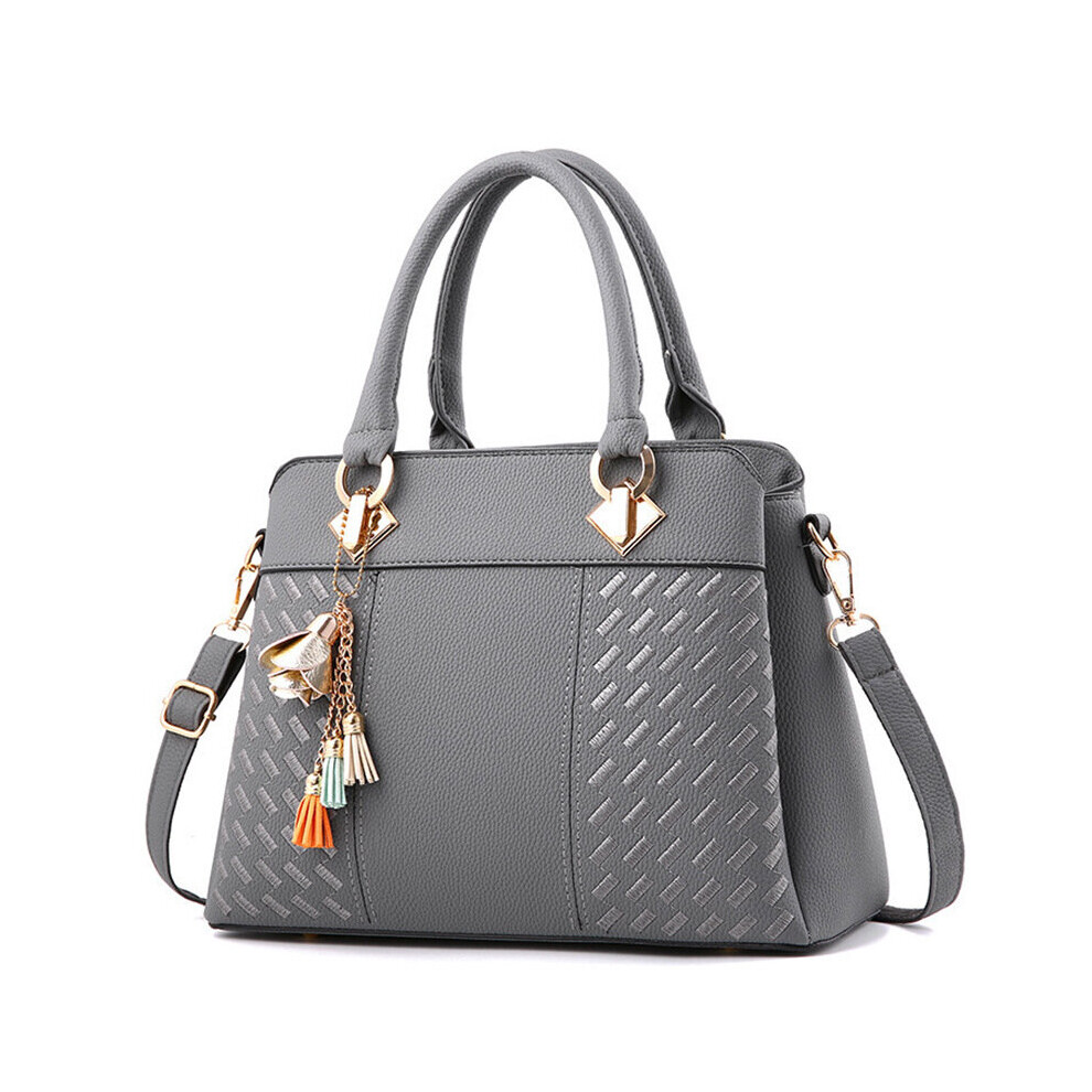 (Grey) Womens Handbags PU Leather Shoulder Bag