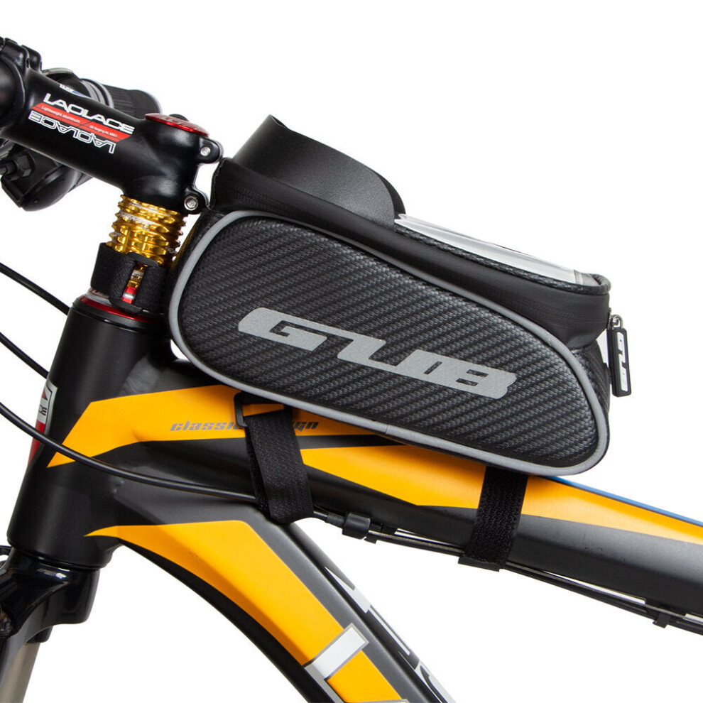 Greenzech 1.2L Bicycle Top Tube Bag Waterproof Bike Frame Bag Below 6.6Inch Phone Bag Mtb Cycling Bag Supports