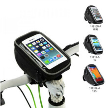 (M) 0.9/1/1.2L Bike Bag Front Frame Bag Waterproof Touch Screen Phone Bag Bike Pouch for MTB Road Bicycle