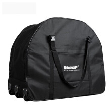 20inch Folding Bike Storage Bag Wear-resistant Bike Carrying Luggage Bag Waterproof Shoulder Bag with 3 Wheels