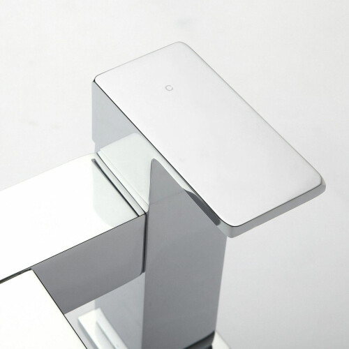 NES Home Gemini Waterfall Bathroom Tap Bath Shower Mixer Chrome Modern Design Solid Brass 2