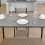 ELECWISH (Grey: 4 Chairs) 3/4pcs Dining Table Set 2 Chair Dining Table Bench 5