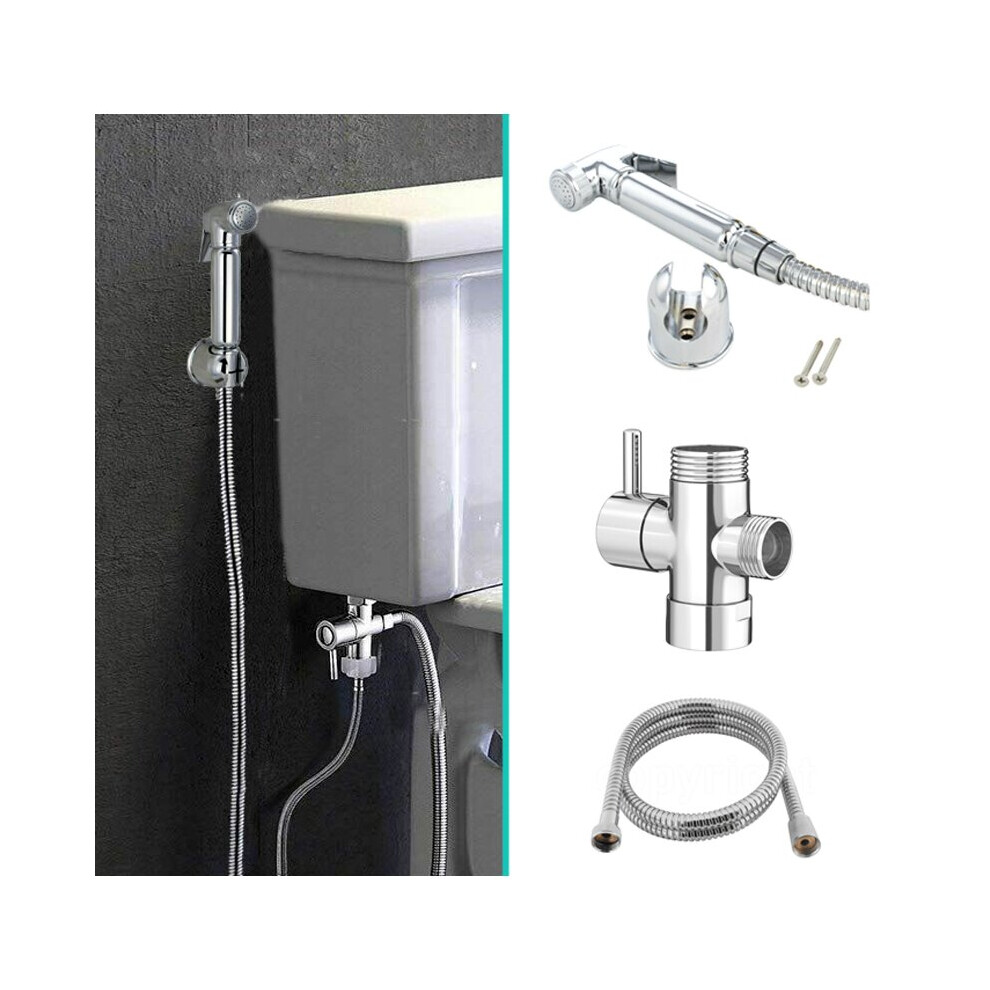 Handheld Douche Bidet Toilet Jet Spray Muslim Hygienic Shower  and Diverter Kit