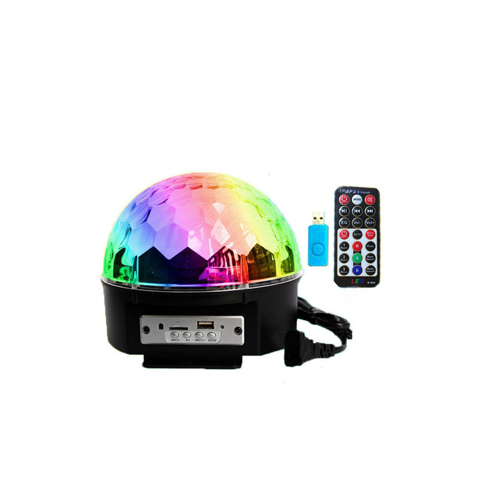 (EU Plug) 12W bluetooth Voice Control LED Magic Ball Stage Lamp Colorful MP3 Disco with Remote Controller