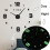 (Black, 37) DIY Wall Clock Silent Quartz Luminous Wall Night Clocks 6