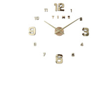 (Gold, 37) DIY Wall Clock Silent Quartz Luminous Wall Night Clocks
