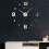 (Gold, 37) DIY Wall Clock Silent Quartz Luminous Wall Night Clocks 5