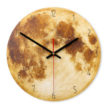 (Gold) 28cm Vintage Mute Round Wall Clock Antique Chic Retro Home Bedroom Kitchen Decor