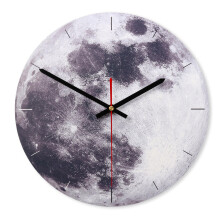 (Grey) 28cm Vintage Mute Round Wall Clock Antique Chic Retro Home Bedroom Kitchen Decor