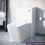 NES Home Modern White 500mm Back To Wall WC Toilet Unit Rimless Space Saving | Afern 1
