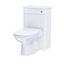 Modern 500mm Back To Wall WC Toilet Unit Gloss White | Afern