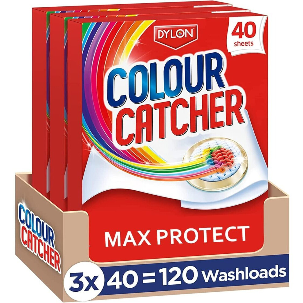 Colour Catcher Max Protect Laundry Sheets, Helps to Prevent Colour Run and Protects Brightness - 120 Sheets