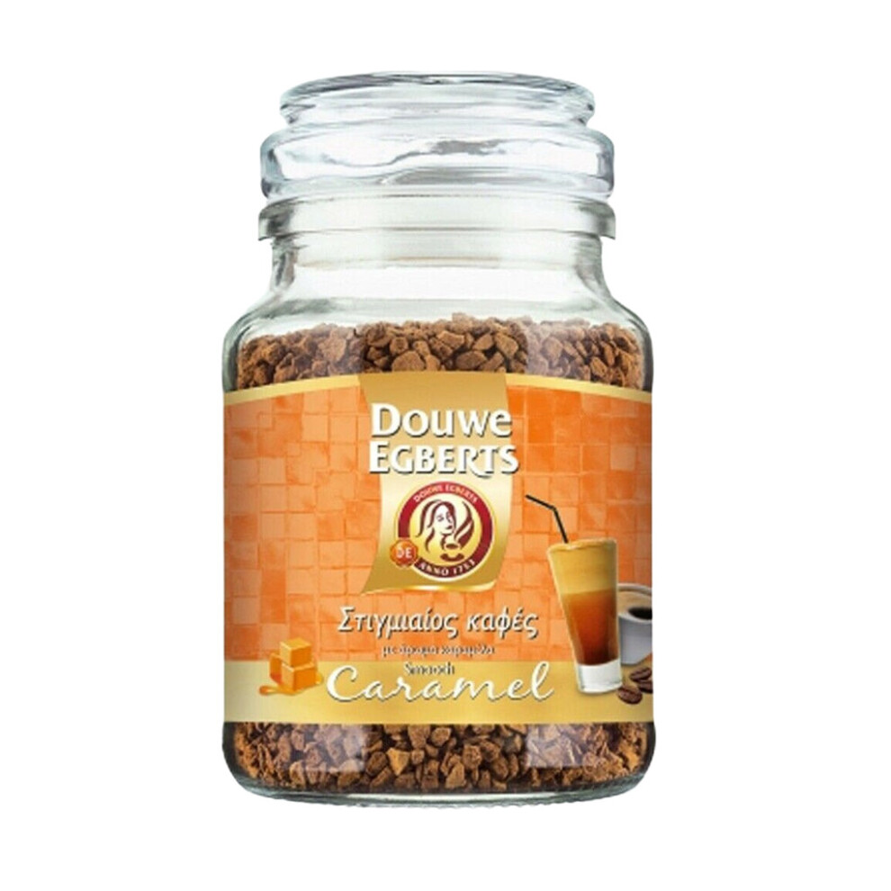 Douwe Egberts Instant Coffee Smooth Caramel Flavour - 1 Pack of 95g