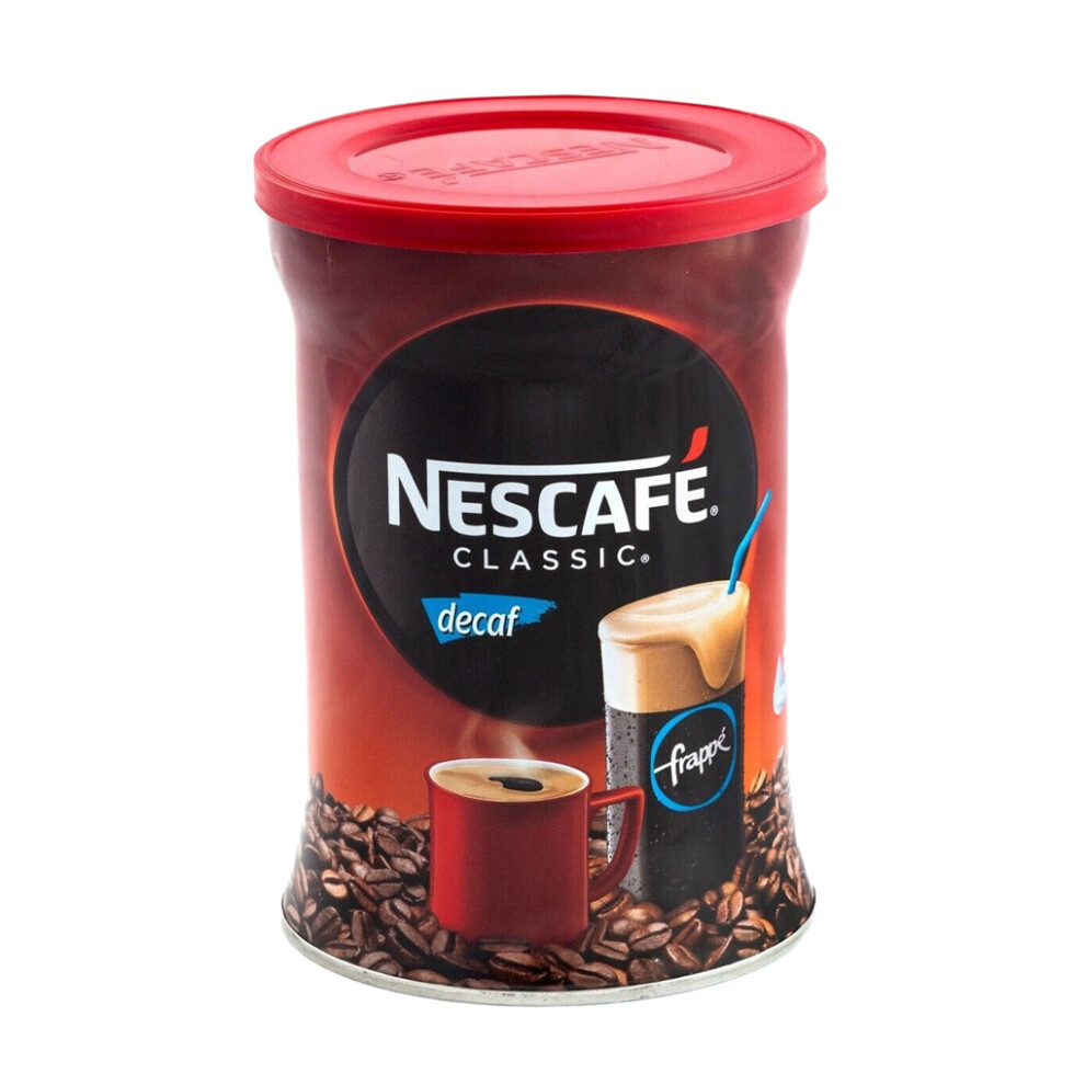 Nescafe Classic Instant DECAF Coffee Hot or Cold Greek Frappe 200g