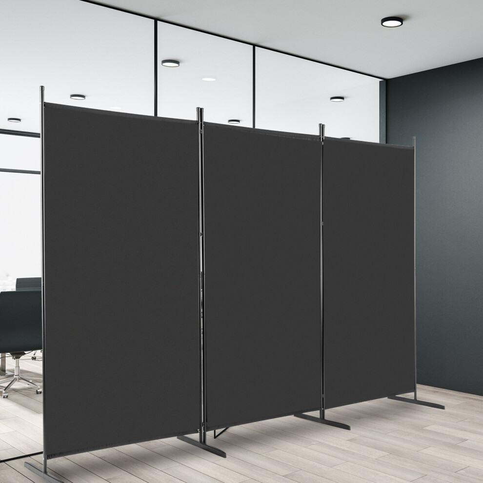 Foldable 3Panels Room Divider Wall Privacy Screen Protector Freestand