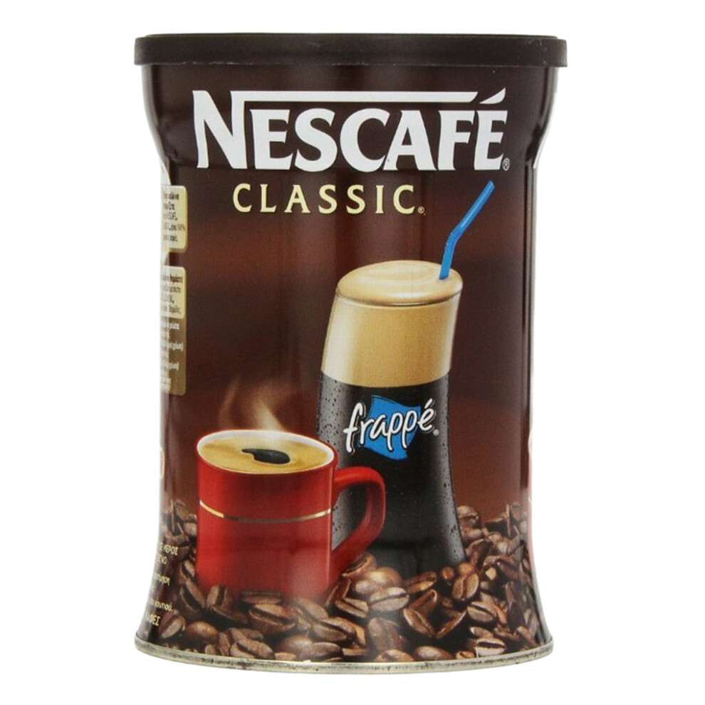Nescafe Classic Instant Coffee Hot Or Cold Greek Frappe 200G