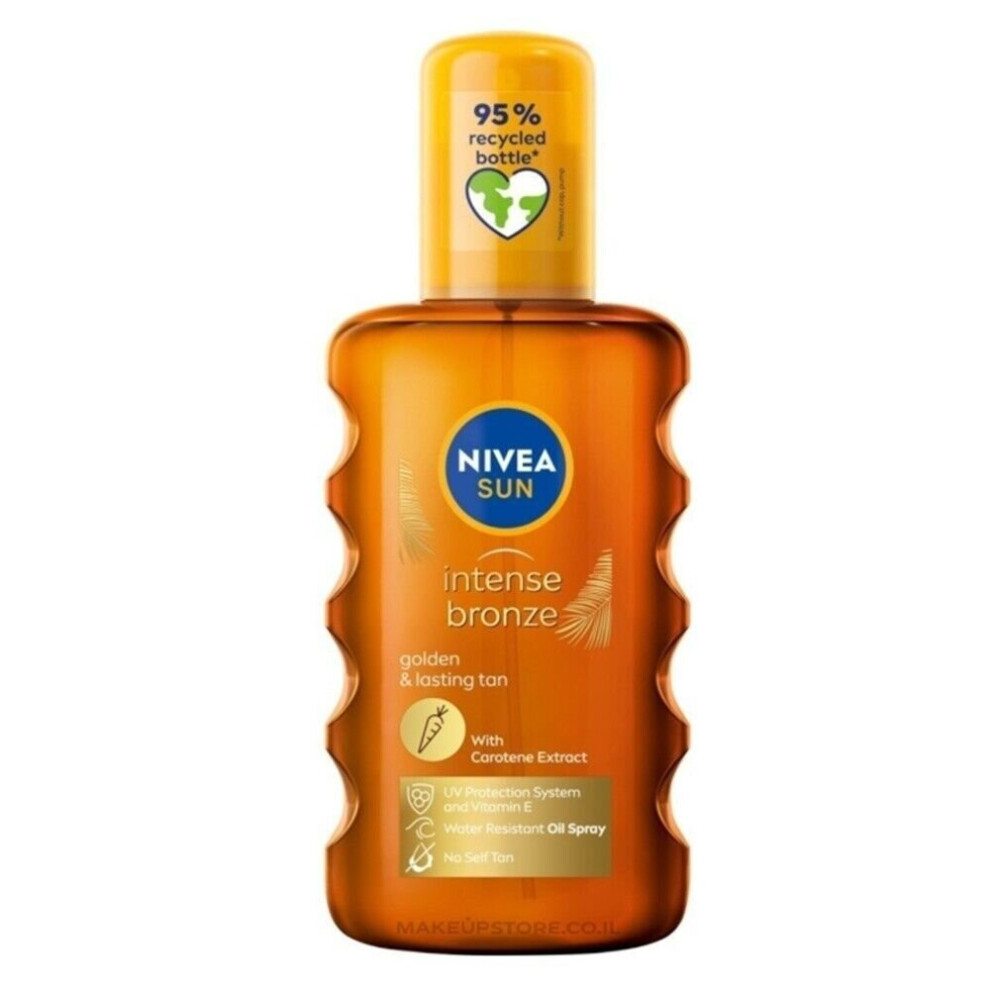 Nivea Sun Carotene Oil Spray NO SPF Golden Tan Vitamin E - 200 ml