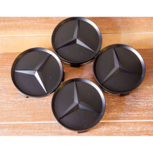 4x for Mercedes-Benz Matte Black Wheel Center Hub Caps Hubcaps 75mm