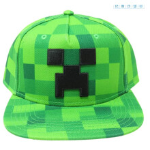 (Bitter fear green mosaic hat) My world hat children's sports sun hat, baseball cap, duck tongue hat, adult cap