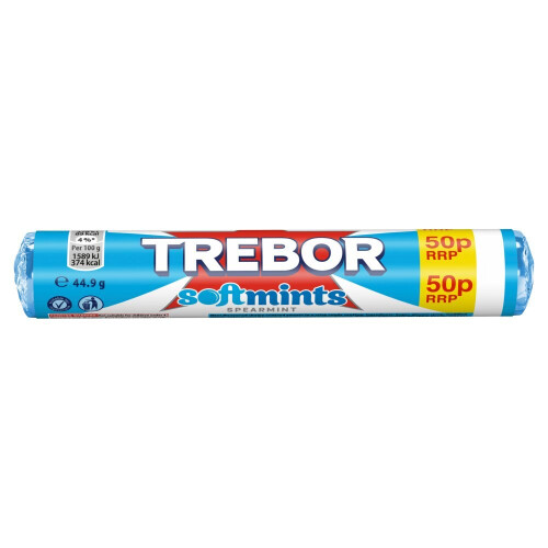 Trebor Softmints Spearmint Mints Roll 44.9g ( pack of 40 ) 1